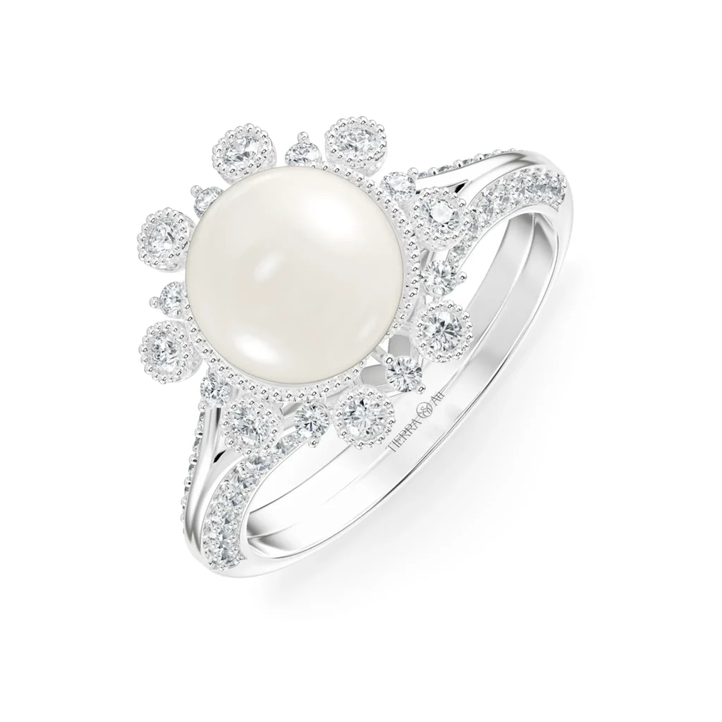 Nhẫn nữ KC Anne Queen'S Lace Diamond Lady Ring NKC2008