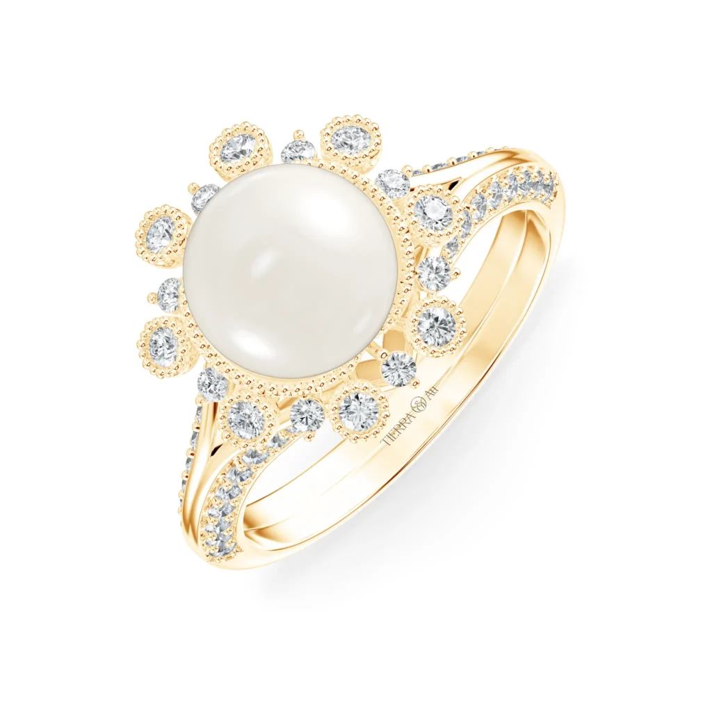 Nhẫn nữ KC Anne Queen'S Lace Diamond Lady Ring NKC2008