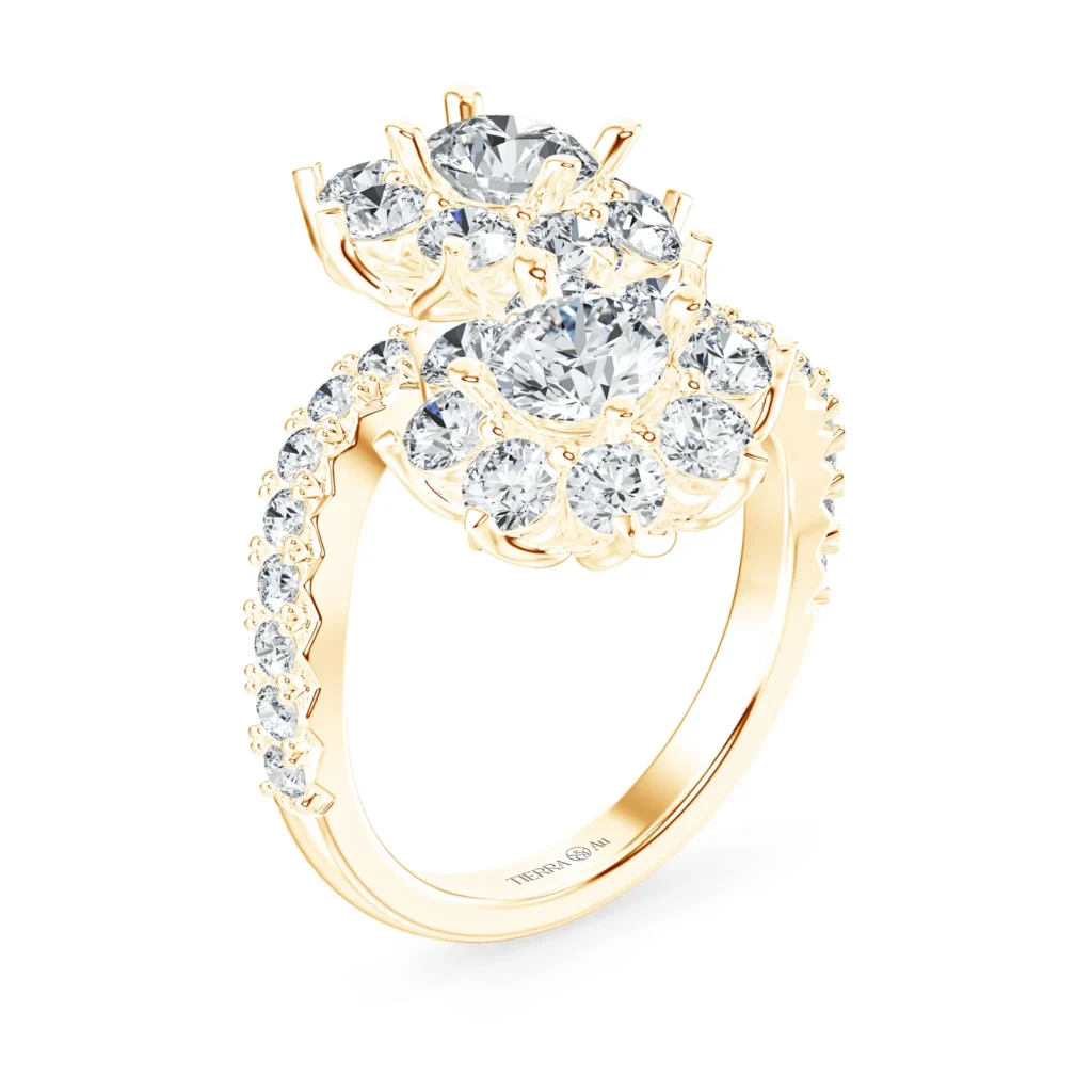 Nhẫn nữ KC Twin Flowers UKC0007