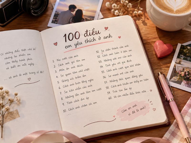 Cách viết nhật ký cho người yêu đầy chân thành, lãng mạn 9 Cách viết nhật ký cho người yêu đầy chân thành, lãng mạn
