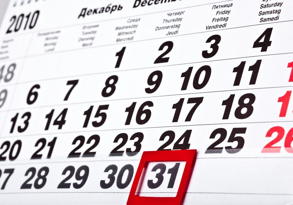 Tổng hợp những tháng có 31 ngày, 30 ngày trong năm 2026 và cách tính số ngày trong tháng 2 Những tháng có 31 ngày trong năm dương lịch?