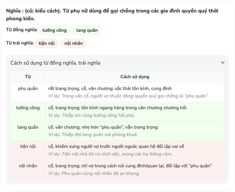 Phu quân là gì? Ý nghĩa và cách dùng từ Phu quân (夫君) 4 Các cách gọi "chồng" trong tiếng Trung